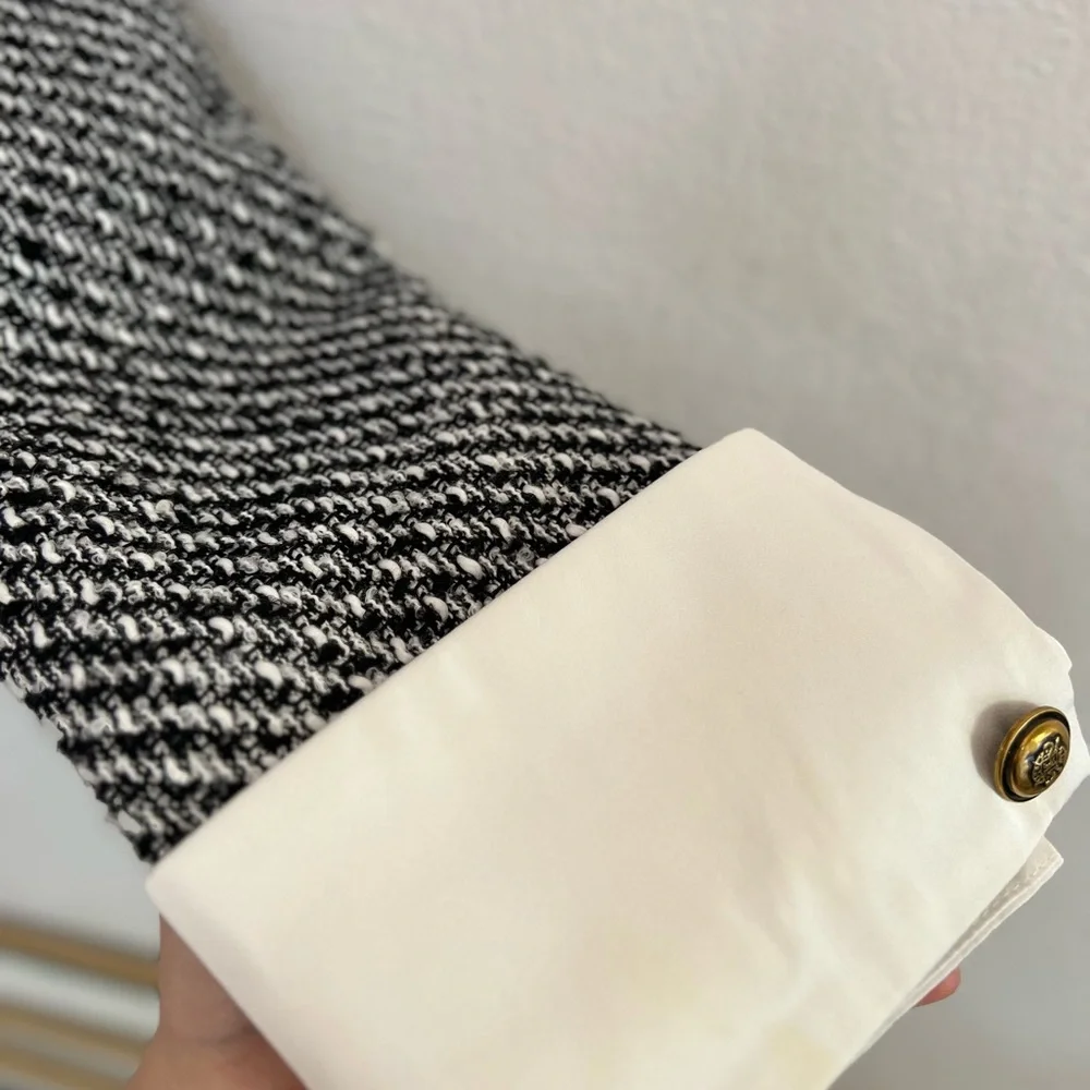 Tweed Boucle Crop Blazer - Picture 8 of 12